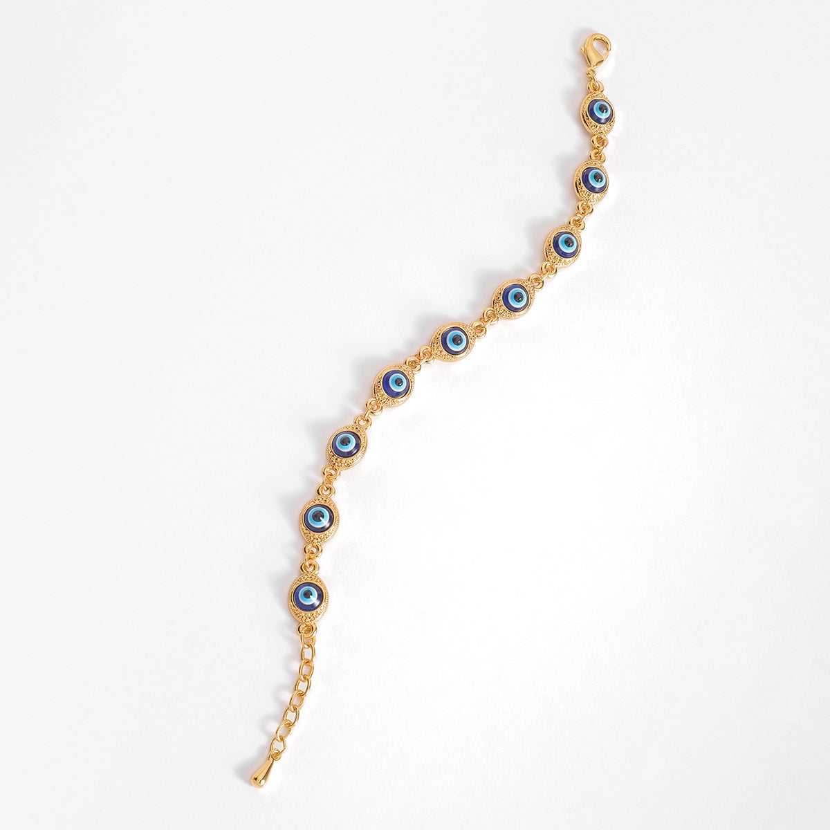 Pulsera de ojo turco en oro 18k con diseño protector
